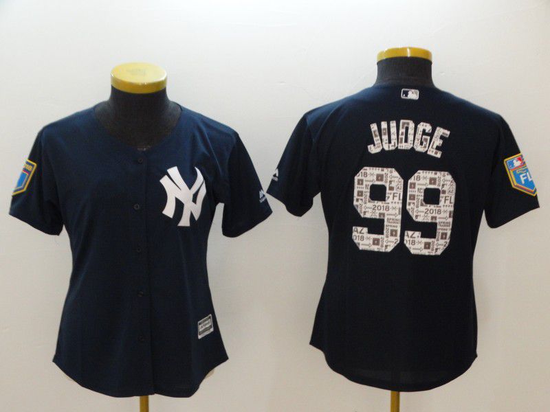 Women New York Yankees #99 Judge Blue Spring Edition MLB Jerseys->houston astros->MLB Jersey